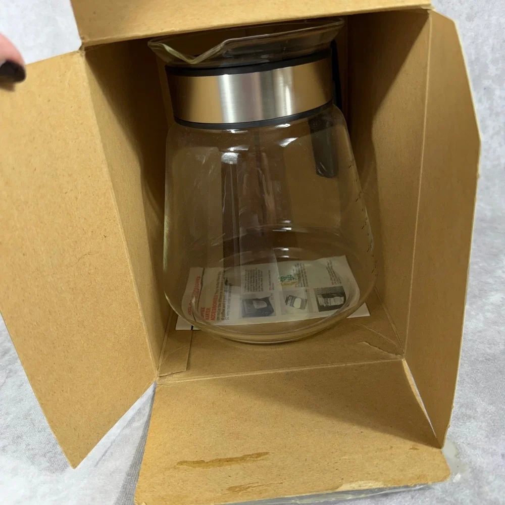 Vtg Norelco Automatic Drip Coffee Maker 12 Cup‎ Carafe RP4 Replacement NEW IN BO